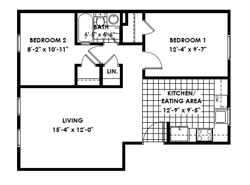 2BR/1BA - Clayton Court Apartments