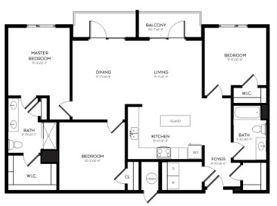 Floorplan - The Franklin at 11th Street Station