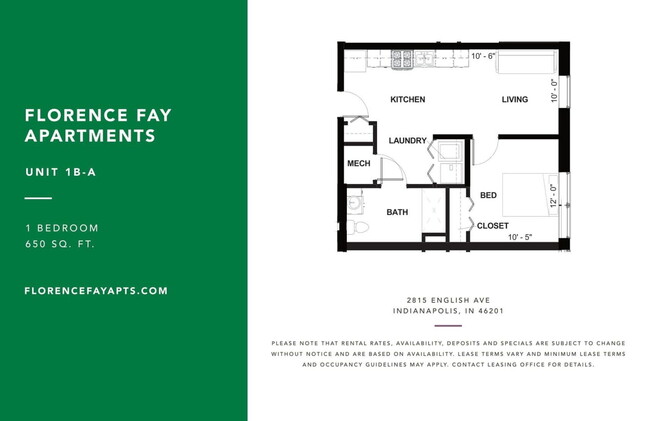 Floorplan - Florence Fay School Senior Apartments