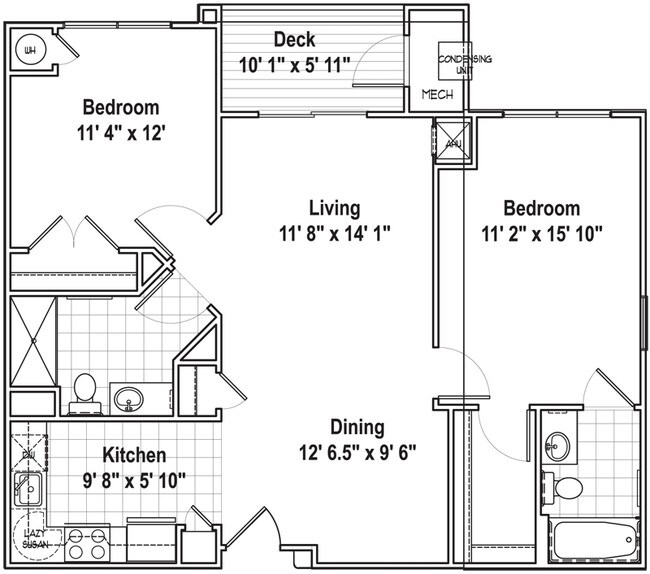 PHASE II- 2 BEDROOM - Chapline House - 62+ Senior Housing