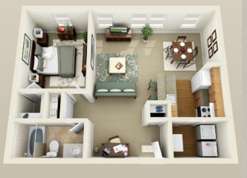 1BR/1BA - Stonegate Apartments