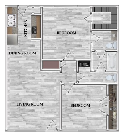 812 sf - Heatherwood Apartments
