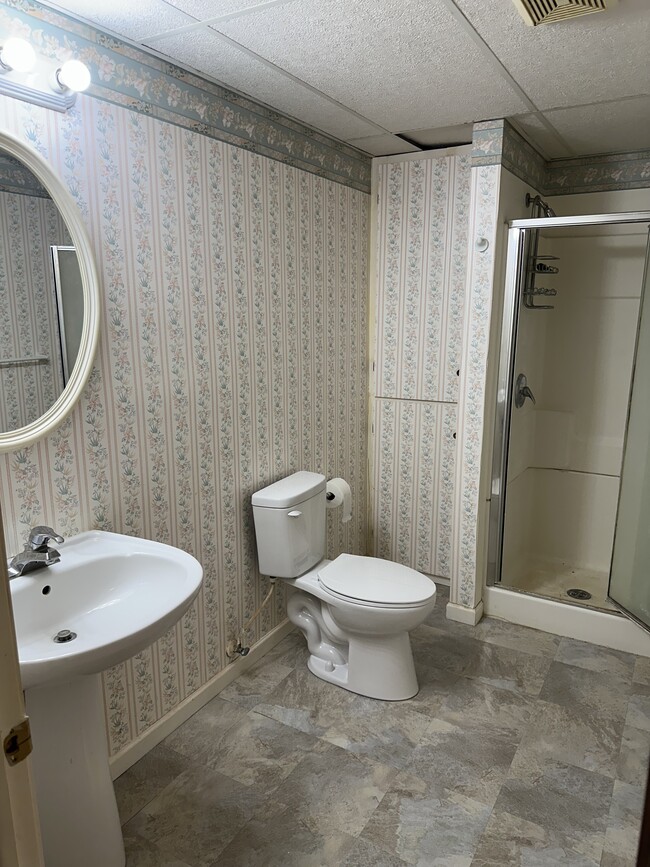 Downstairs bathroom with shower - 25150 Jefferson Ct