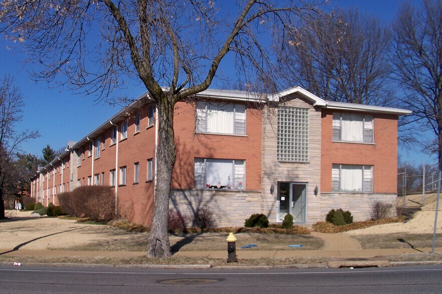 View from the east - 7201-05 Gravois Apartments