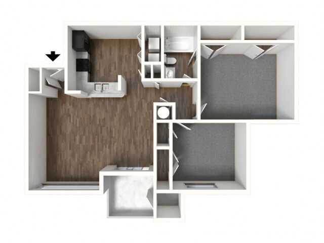 Floorplan - Foxcroft Apartments