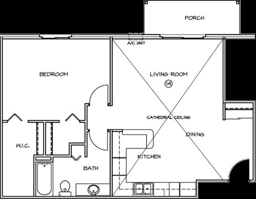 1BR/1BA - De Pere Apartments