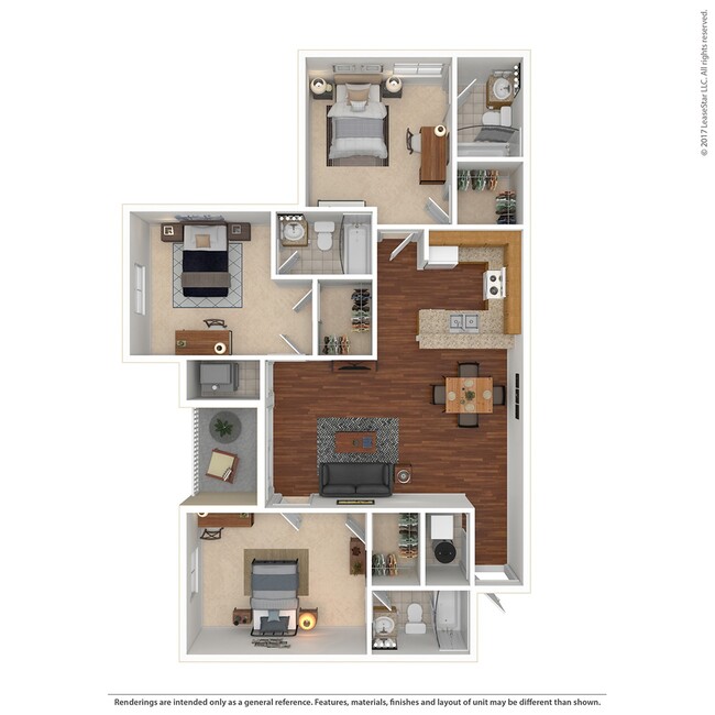 3x3 Floorplan - West Run