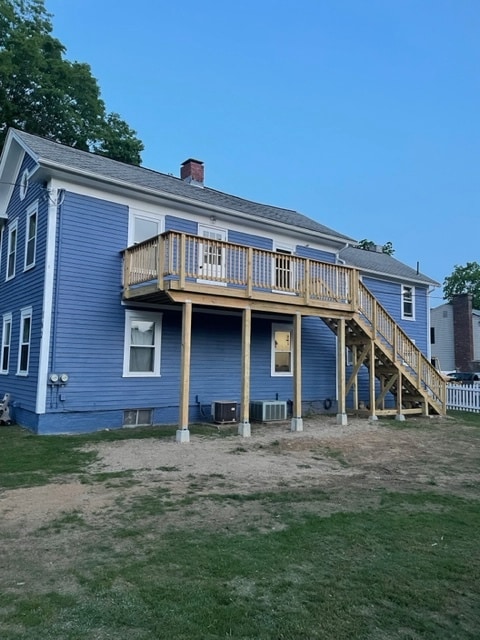 Second floor deck and Main entrance - 162 Russell Rd