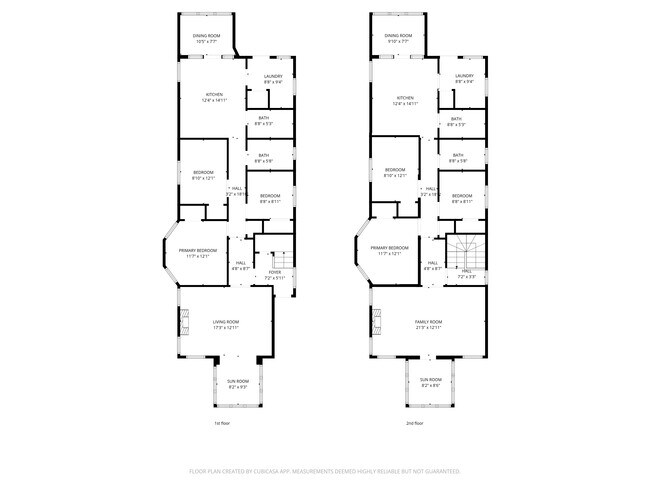 Unit 1 an d 2 Floor Plans - 6444 N Magnolia Ave