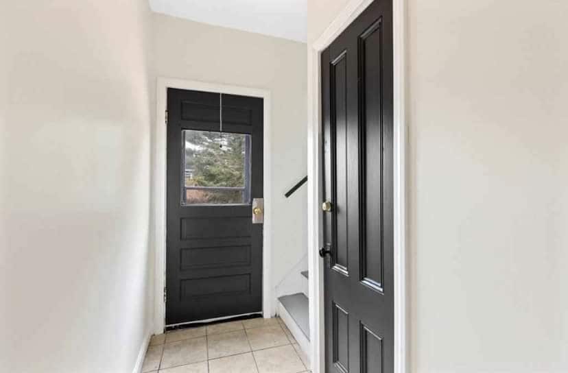 Hallway to basement and back yard/deck - 23 Rockland St