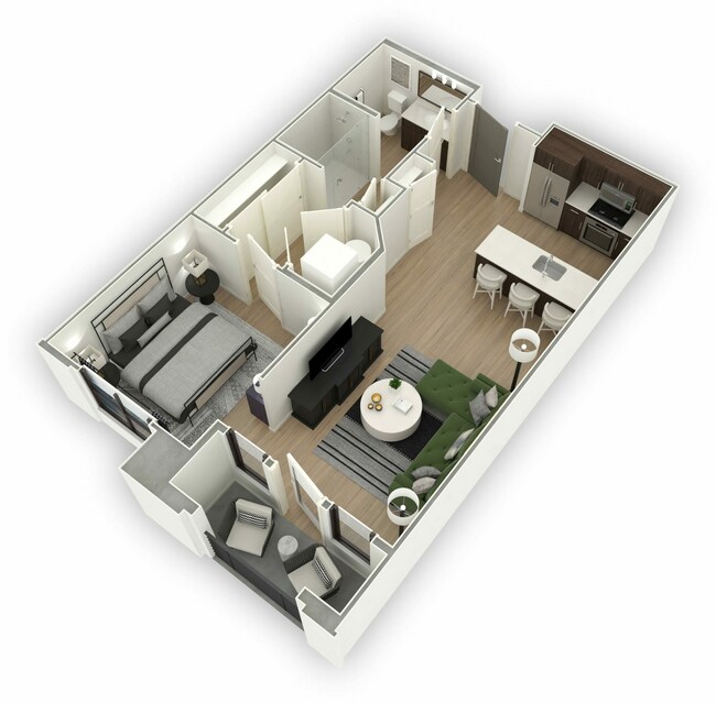 Floorplan - Lakeside Drive Apartments