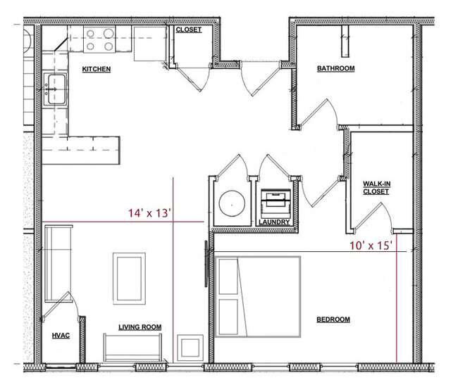 Floorplan - Taylor Court Apartments