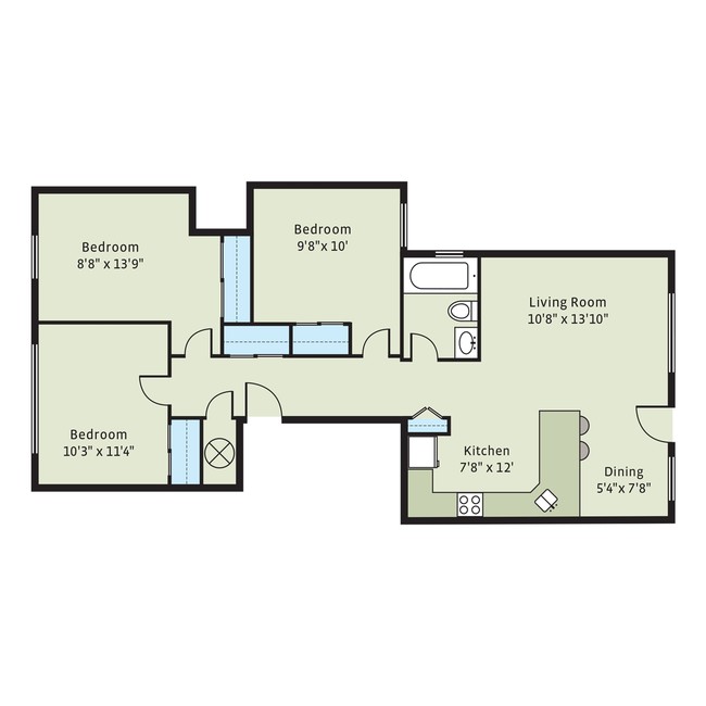 Floorplan - 5355-5361 S. Cottage Grove Avenue