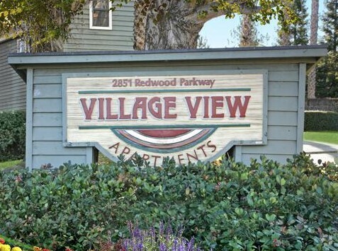 front entrance sign - Village View Apartments