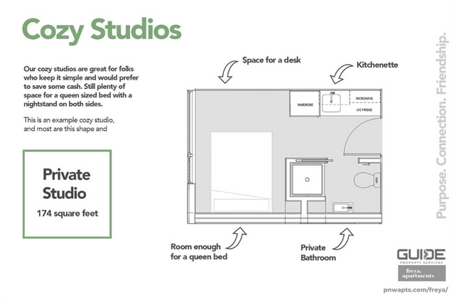 Floorplan - Freya Apartments - Private Studios + Social Connection