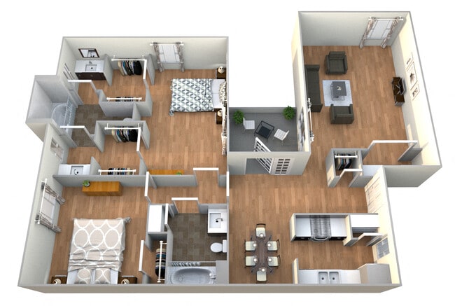 Floorplan - STATION 121 at Town Center Apartments