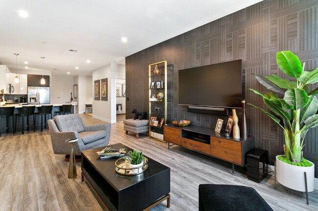 1 Bed + Den Living Room - E Plaza & Residences