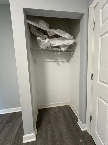 Closet with built-in shelving for extra storage - 5653 S May St