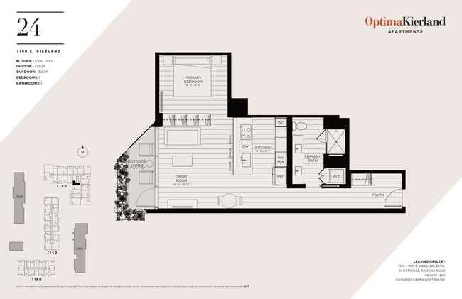 Floorplan - Optima Kierland Apartments