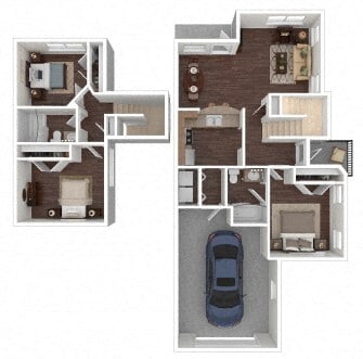 Floorplan - Hickory Trace Townhomes
