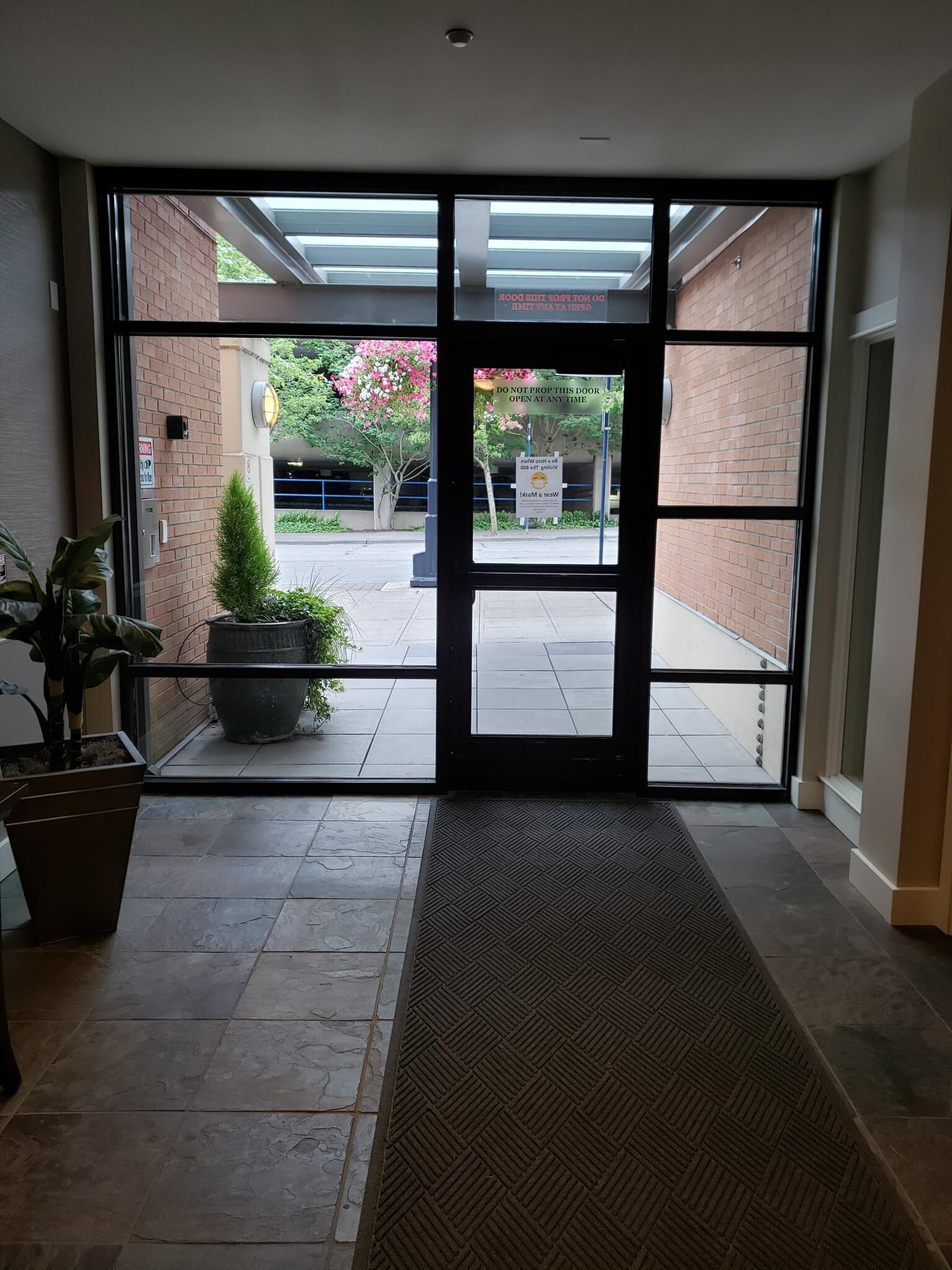 Secured entrance - 400 Washington Ave