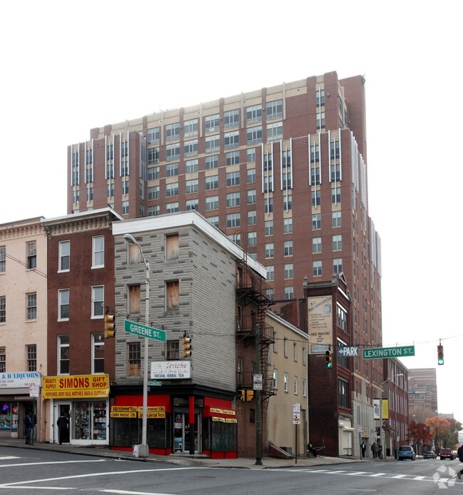 South View from Greene St. - Fayette Square Apartments