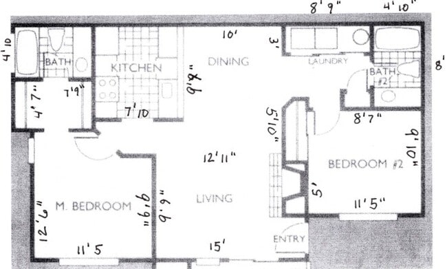 Floorplan - Timberlawn Apartments