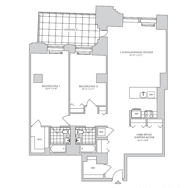 Floorplan - 70 Pine Apartments