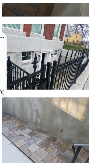 Wrought iron gate and Courtyard - 2362 Main St