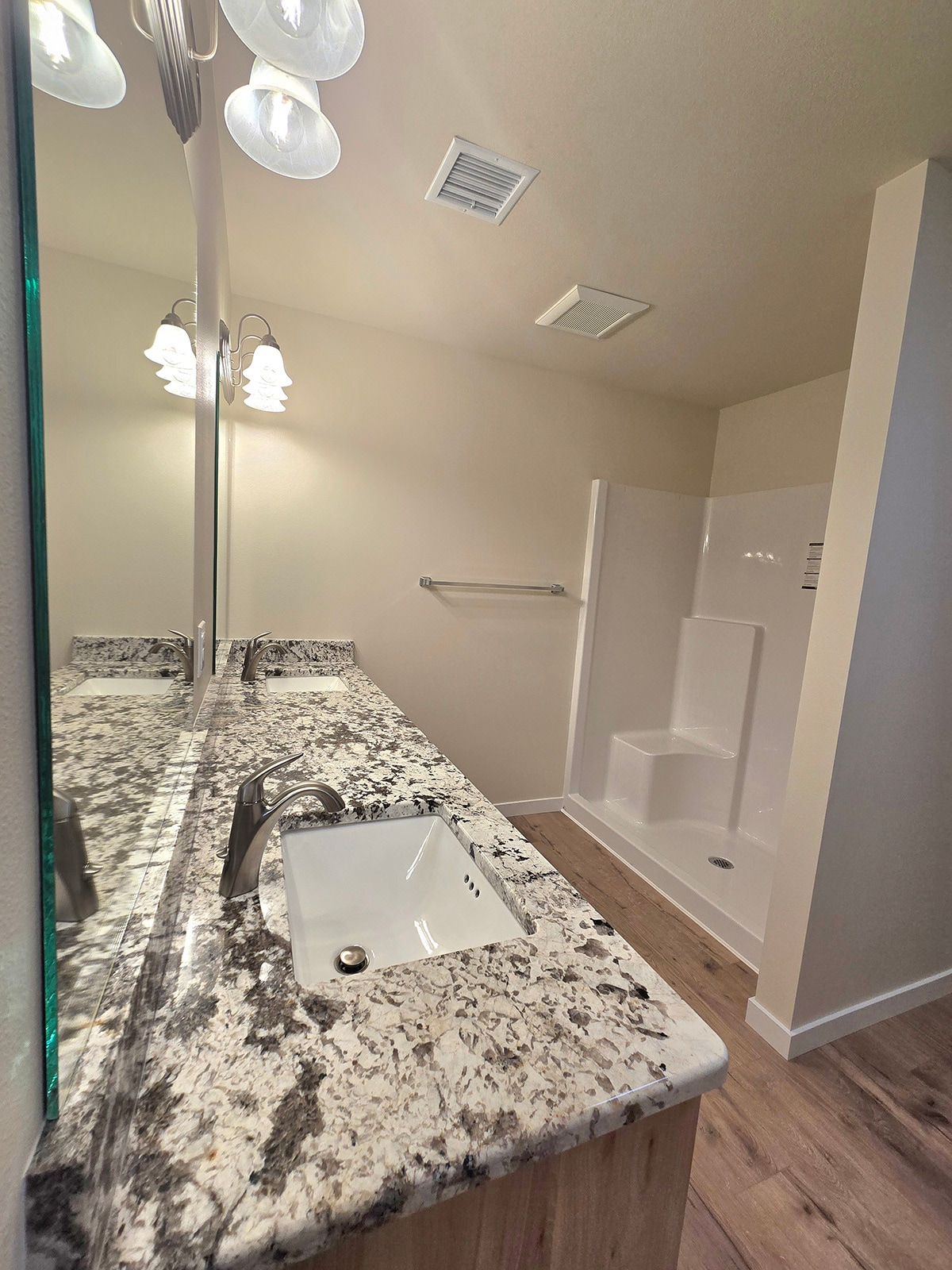 Master Bath with Double Sink Vanity, Walk-in Shower - 1408 Edington Ave