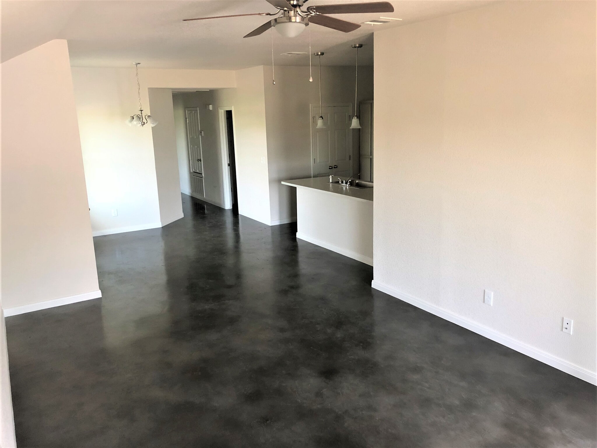 Living room from entrance - 126 E Ball Rd