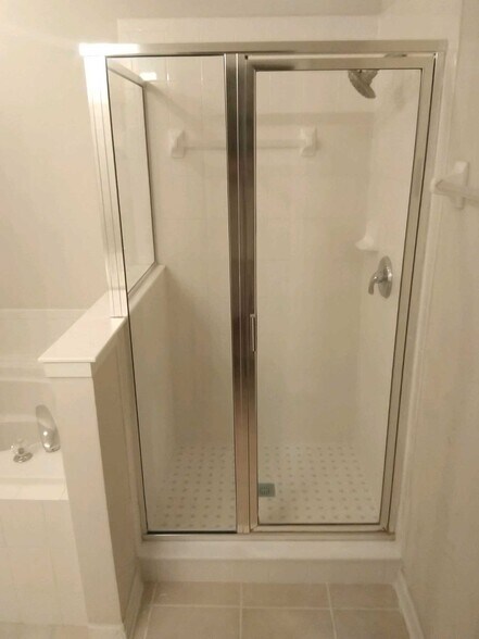 Newly tiled shower - 808 South Edenbridge Way