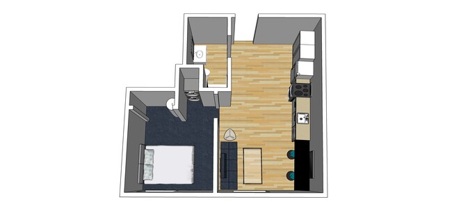 One Bedroom 505 sq ft - Beautiful Studio and One Bedrooms West Gra...