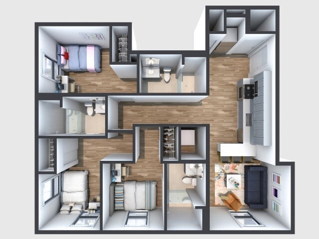 Floor Plan 3C - The Walk