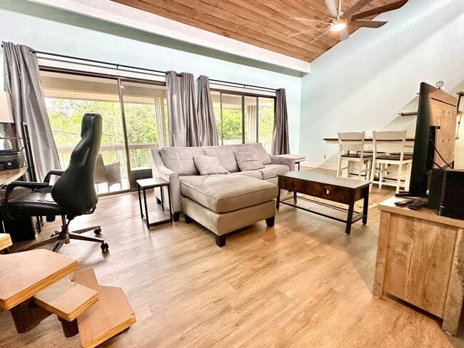 Building Photo - Lofty Vibes & Backyard Views – Your Dream ...