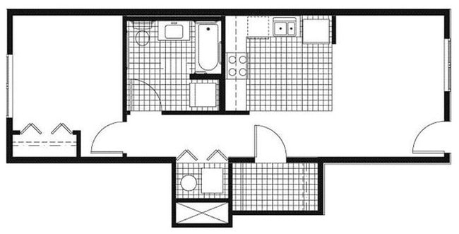 1 Bedroom / 1 Bath / 611 Sq.Ft. - Hughes Station Apartments