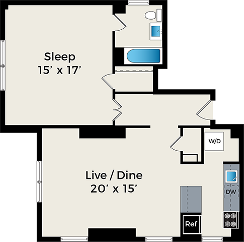 Floorplan - Park Fullerton by Reside