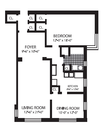 1BR/1BA - The Hyde Park