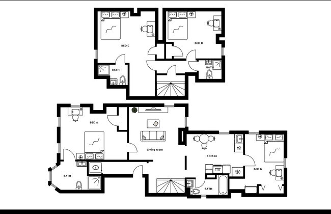 Building Photo - Room in Shared 4 bed/4 bath home