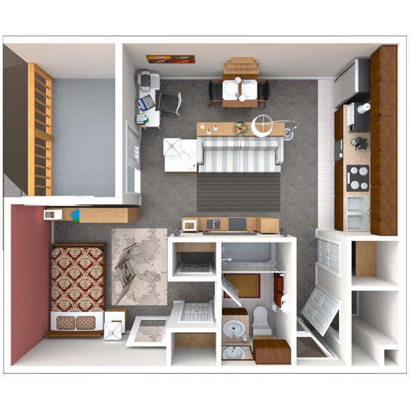 Floorplan - The Habitat Apartments