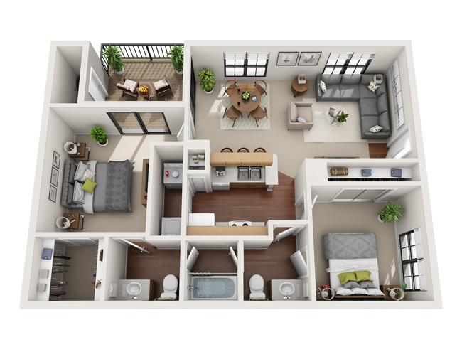 Floorplan - Village Green Apartments