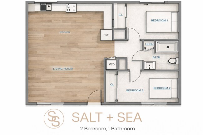 Floorplan - Salt + Sea - Luxury Coastal Apartments in Carlsbad Village