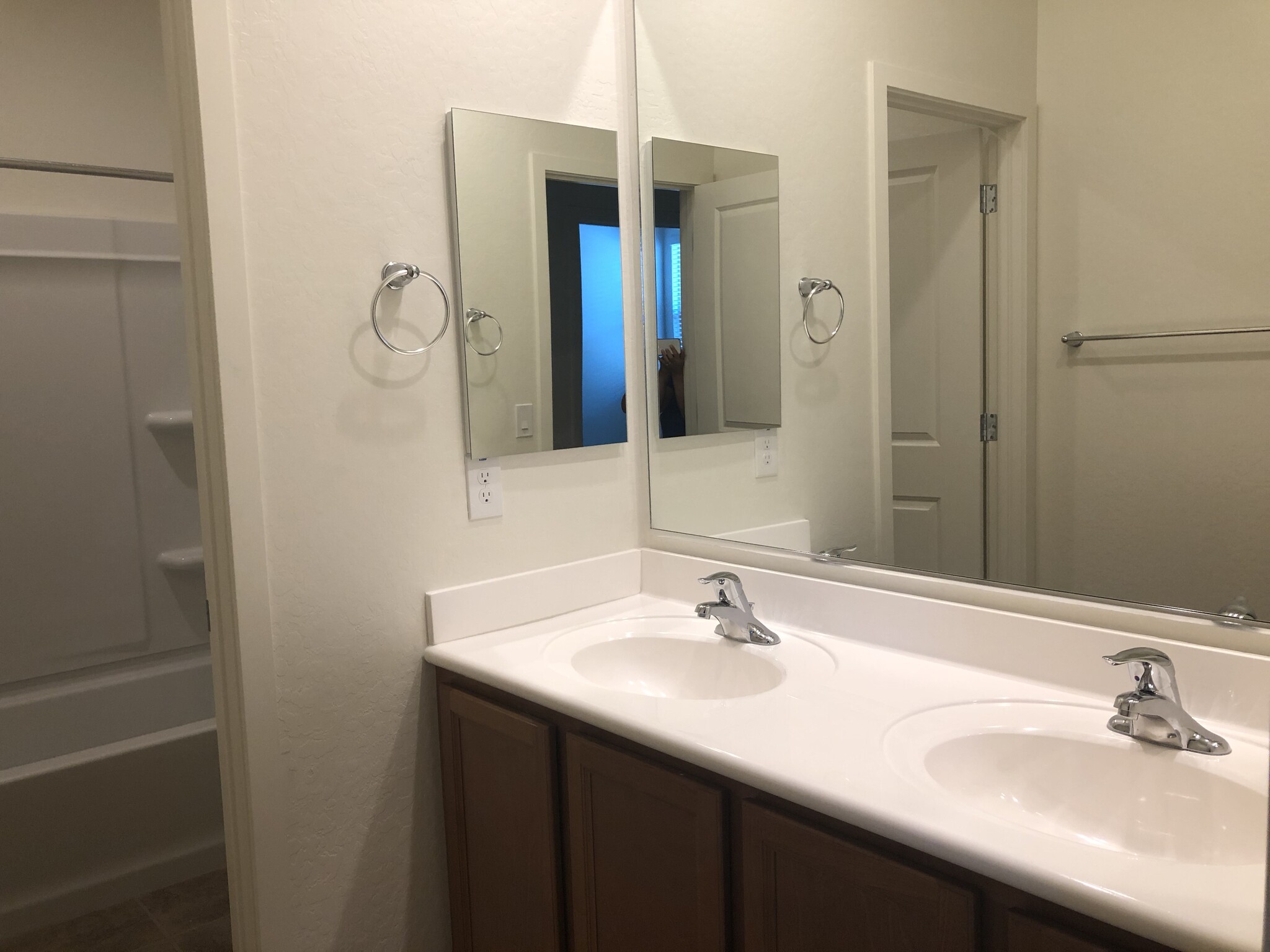 Hall bathroom - double vanity. - 23615 W watkins st