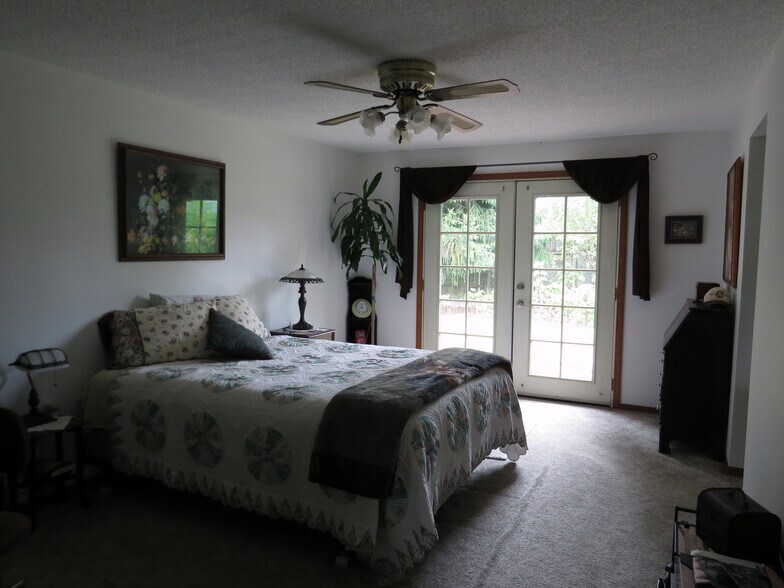 Master Bedroom with French Doors - 9314 NE 68th St