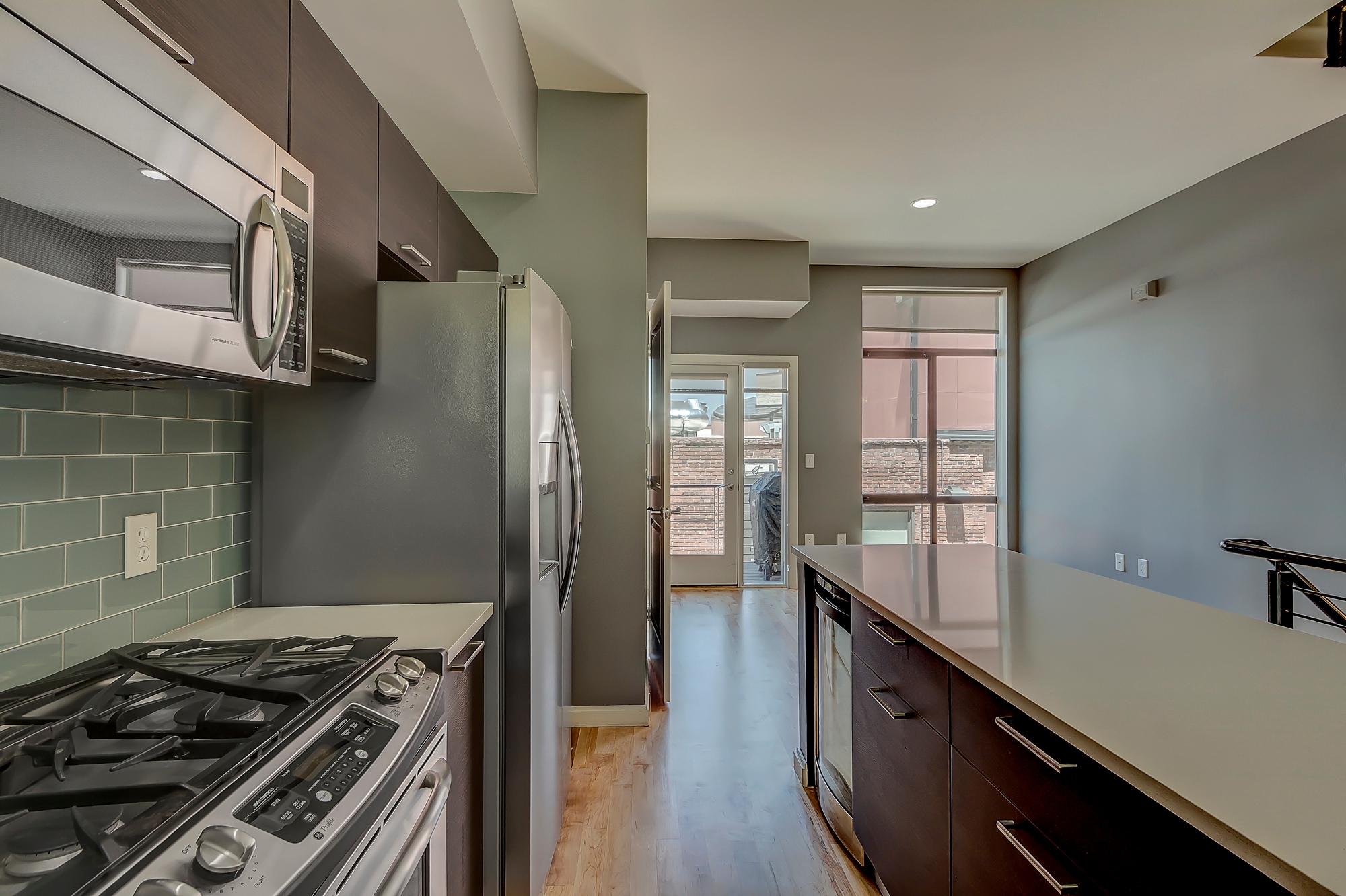Kitchen and dinning area. - 2345 Walnut Street Unit 17