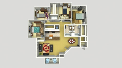 4BR/2BA - Willow Park