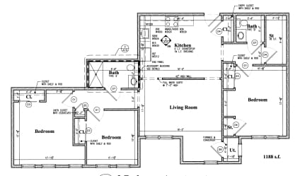 3BR/1.5BA - Oakridge Apartments