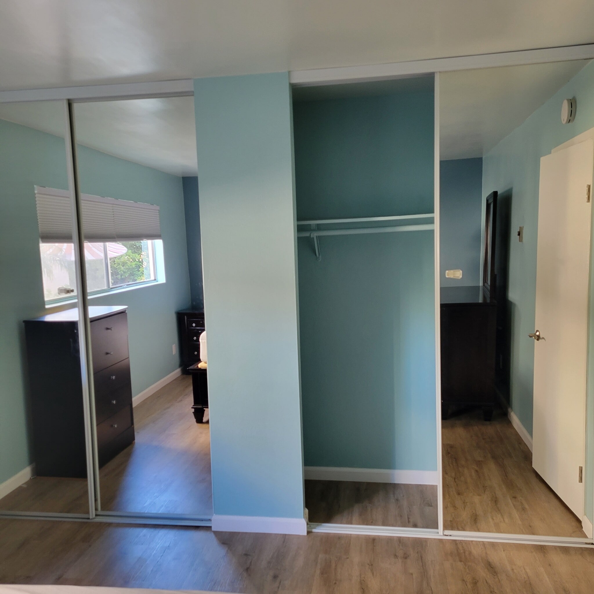 Bedroom mirrored closet - 6665 Mission Gorge Rd