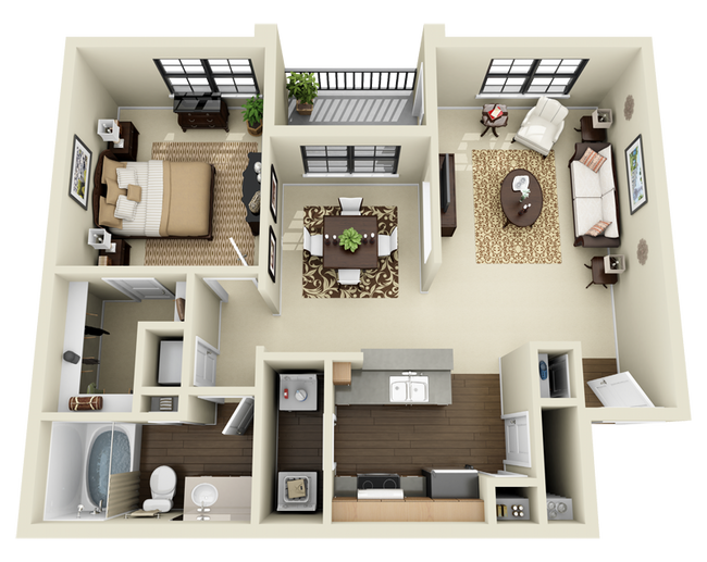 Floorplan - Mission at La Villita Apartments