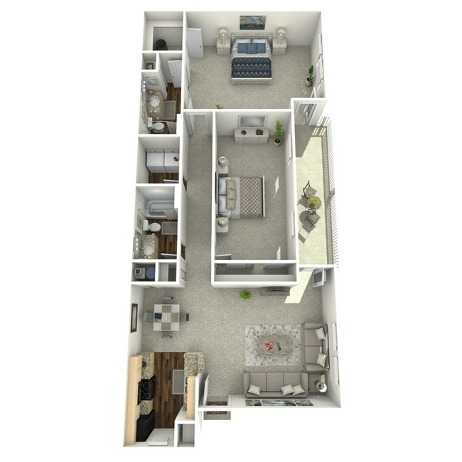 Fall Creek 2 bigger bed Overhead.jpg - Fall Creek Square